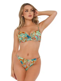 Dámské dvoudílné plavky Mykonos 1 S936MN2 zelené se vzorem - Self