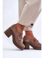 Polobotky na podpatku model 183948 Step in style Polobotky na podpatku model 183948 Step in style
