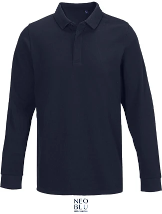 NEOBLU Owen LSL Men Pánské těžké piqué polo s dlouhým rukávem 24.4396 night blue NEOBLU Owen LSL Men Pánské těžké piqué polo s dlouhým rukávem 24.4396 night blue