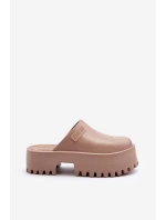 Dámské žabky na masivní podrážce Big Star NN274015 Bílé