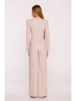 M883 Kombinéza džínového vzhledu - béžová