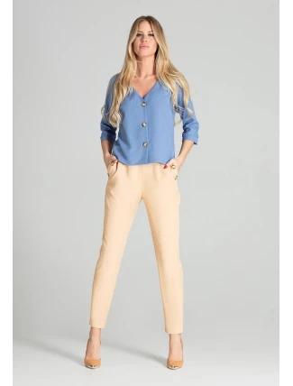 Dámská halenka M699 modrá - Figl Dámská halenka M699 modrá - Figl