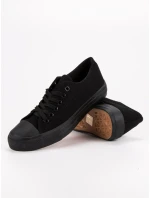 Luxusní  tenisky černé dámské bez podpatku