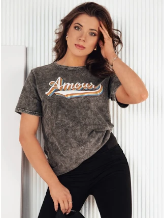 Dámské tričko AMOURETTE šedé FashionStreet RY2394