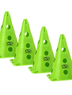 Sada tréninkových patníků 4 ks - 30 cm zelená / PT4-13H-G