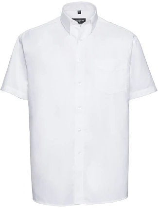 Russell Athletic 933M Košile Oxford s krátkým rukávem 11.933M white