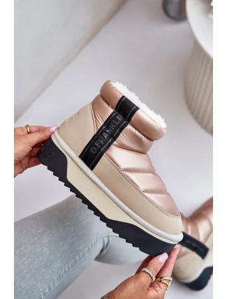 Nízké sněhule na silné podrážce D.Franklin Béžové