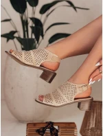 ZALVISA dámské vestavěné sandály béžové FashionStreet ZY0751