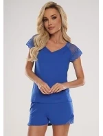 Pyžamo De Lafense 625 Dagmara kr/r 3XL-4XL Pyžamo De Lafense 625 Dagmara kr/r 3XL-4XL