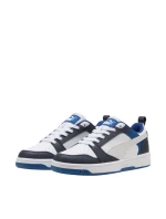 Dětské boty Puma Rebound V6 Lo Mid white and blue 393833 28