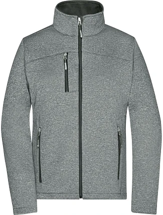 Daiber JN 1147 Dámská 2-vrstvá melanžová softshell bunda 02.1147 dark melange/black Daiber JN 1147 Dámská 2-vrstvá melanžová softshell bunda 02.1147 dark melange/black