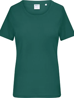 Daiber 8039 Dámské bio tričko s jemným žebrováním 02.8039 smoky green