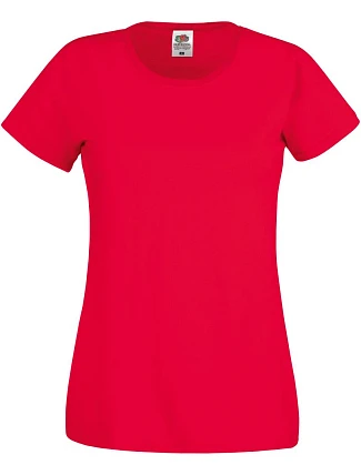 Fruit of the Loom Lady-Fit Original T Dámské tričko 16.1420 red Fruit of the Loom Lady-Fit Original T Dámské tričko 16.1420 red