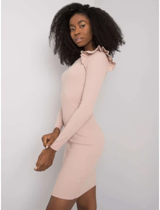 Šaty LA SK E37.29P béžová Šaty LA SK E37.29P béžová