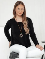 Dámská halenka LUCERIA s přívěskem černá FashionStreet RY2674 Dámská halenka LUCERIA s přívěskem černá FashionStreet RY2674