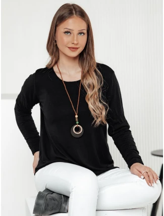 Dámská halenka LUCERIA s přívěskem černá FashionStreet RY2674