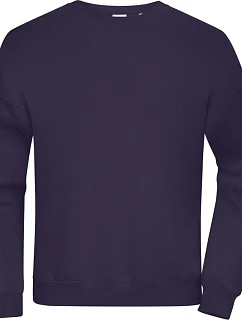 Daiber 8042 Těžká oversize unisex mikina 02.8042 deep purple