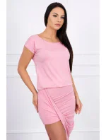 Asymetrické šaty pudrově růžové Asymetrické šaty pudrově růžové