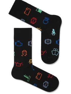 Pánské ponožky Kontrolky Černé