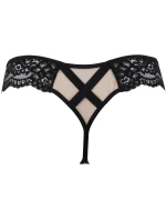 Tanga V-9638 černo/béžová - Axami