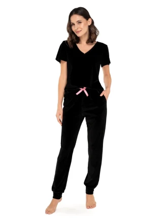 Dámská tepláková souprava Audrey černá - Babella Dámská tepláková souprava Audrey černá - Babella