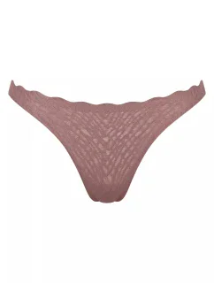Dámská tanga ZERO Feel Bliss String - BROWN - sv. hnědé 1141 - SLOGGI