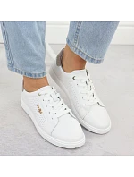 Filippo bílá kožená sportovní polobotka DP6738