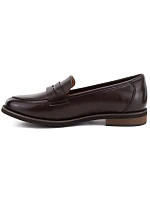 Dámské polobotky typu loafers, hnědé, Potocki JE19380 Dámské polobotky typu loafers, hnědé, Potocki JE19380