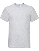 Fruit of the Loom Valueweight V-Neck T Tričko s výstřihem do V 16.1066 heather grey