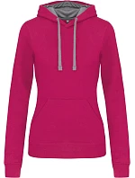 Kariban K 465 Dámská mikina s kontrastní kapucí 20.K465 fuchsia/fine grey Kariban K 465 Dámská mikina s kontrastní kapucí 20.K465 fuchsia/fine grey