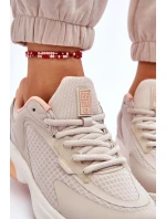 Pohodlné sportovní boty Memory Foam System Big Star LL274336 Béžove