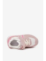 Dětské sportovní tenisky na suchý zip růžové Galisse