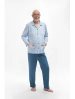 Pánské pyžamo Martel 403 Antoni III délka/r 3XL-4XL pyžamo na zip