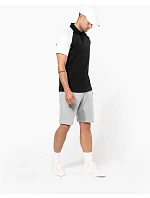 Kariban K 226 Baseballové piqué polo 20.K226 black/light grey/red