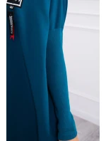 Oversize mikina s asymetrickými boky námořnická modrá Oversize mikina s asymetrickými boky námořnická modrá