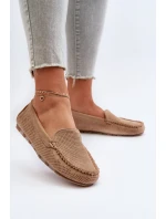 Dámské semišové mokasíny tmavě béžové Ranica Dámské semišové mokasíny tmavě béžové Ranica