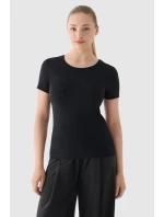 Dámské tričko s potiskem 4F Černé 4FWMM00TTSHF1846-20S