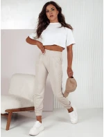 FASHIONCORE dámské tepláky béžové FashionStreet UY2159