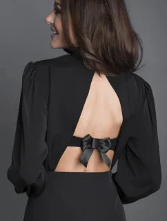 Julimex BA-19 zapínání na mašli 2-řadé barva:černá