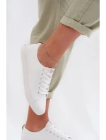 Dámské tenisky z eko kůže Big Star TT274001 Bílé