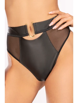 Spodní díl bikin s vysokým sedem V-10576 černý - Axami