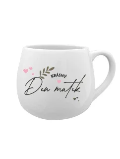 KRÁSNÝ DEN MATEK - bílý keramický hrníček 300 ml
