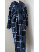 AKCE - Pánský dlouhý župan dvojitý London modrý - Vestis AKCE - Pánský dlouhý župan dvojitý London modrý - Vestis