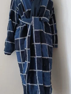 AKCE - Pánský dlouhý župan dvojitý London modrý - Vestis