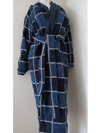 AKCE - Pánský dlouhý župan dvojitý London modrý - Vestis AKCE - Pánský dlouhý župan dvojitý London modrý - Vestis