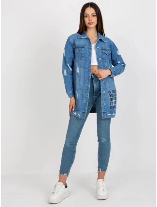 Dámská džínová bunda HM KR M229.55 Modrá jeans - FPrice Dámská džínová bunda HM KR M229.55 Modrá jeans - FPrice