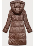 Hnědo/cappuccino dlouhá oboustranná zimní bunda (l22-9852-300/62) Hnědo/cappuccino dlouhá oboustranná zimní bunda (l22-9852-300/62)