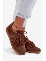 Dámské tenisky s třásněmi Hnědé Dorivelle