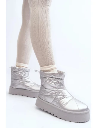 Dámské sněhule na masivní platformě VL226P Stříbrná - Seastar Dámské sněhule na masivní platformě VL226P Stříbrná - Seastar