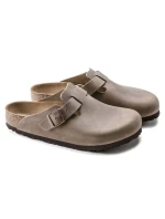 Birkenstock dámské/pánské dřeváky Boston Tabacco Brown oil leather žabky regular wide (0960811)